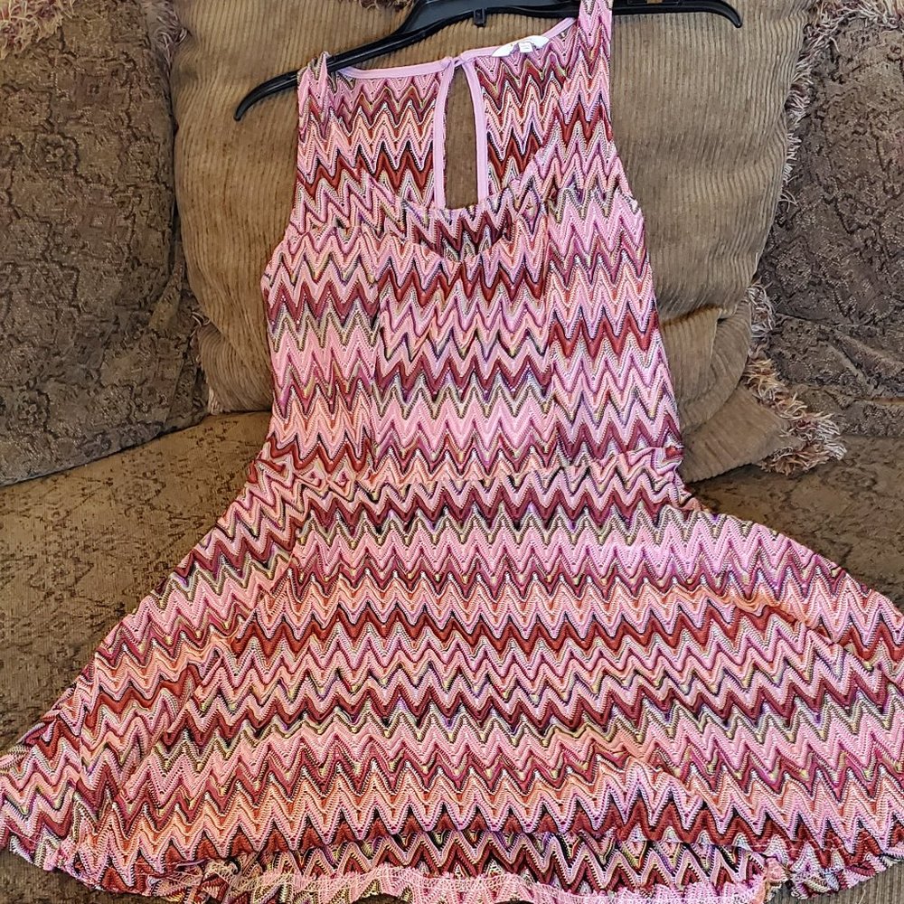 Candie's Pink Chevron Dress